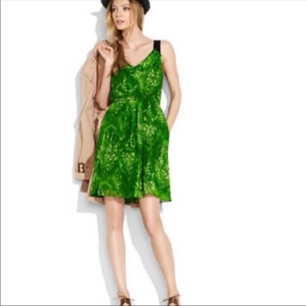 Madewell Fernwood Croquet Silk Dress